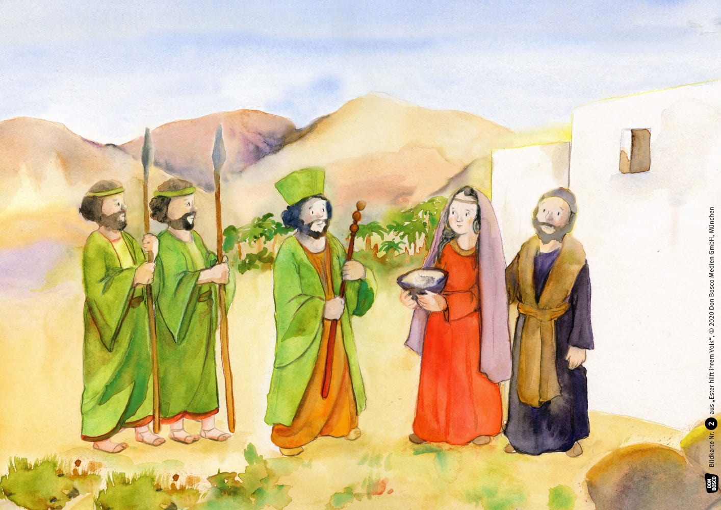 Ester hilft ihrem Volk. Kamishibai Bildkartenset.