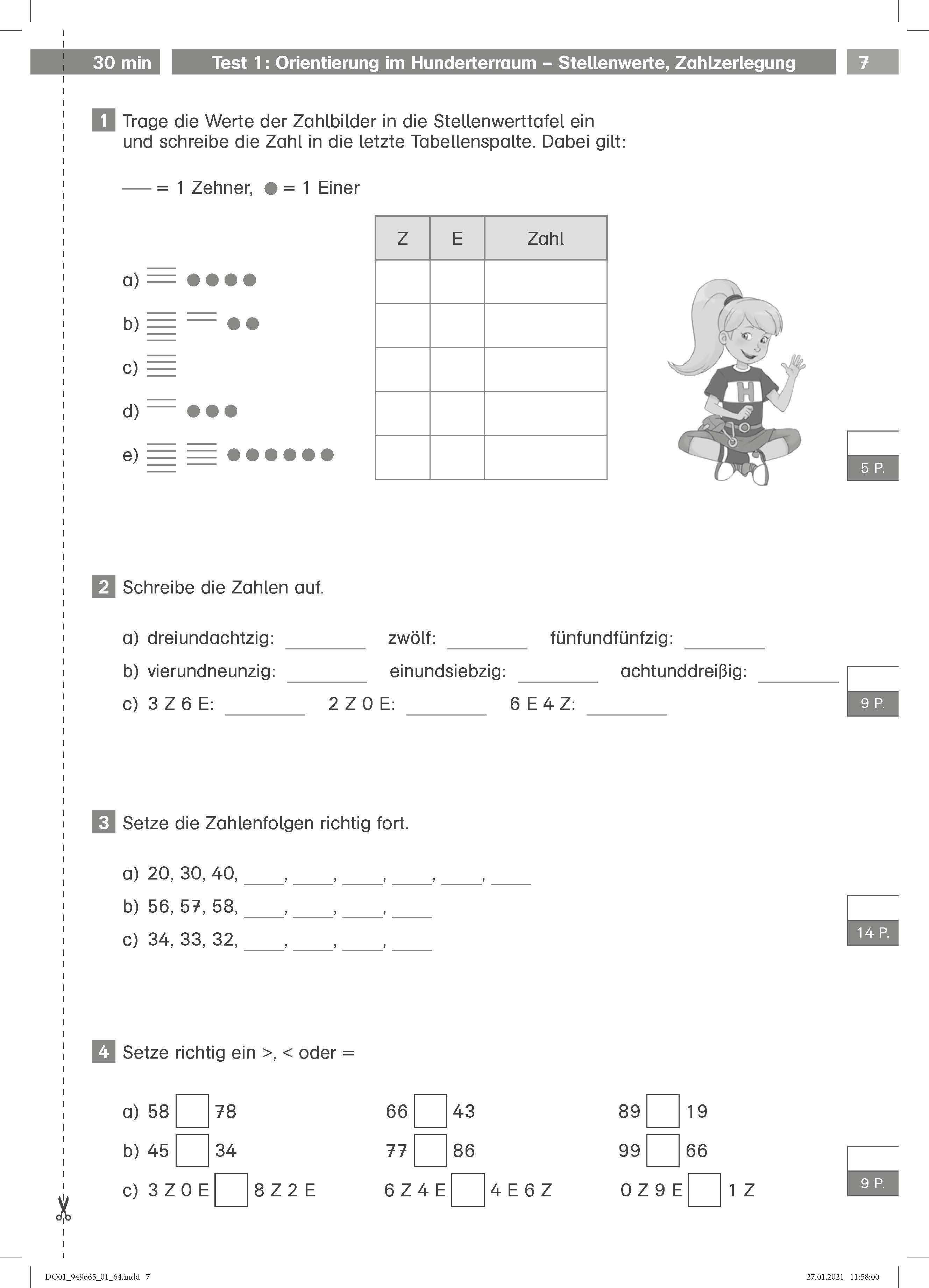 Klett Die Mathe-Helden: Mathe-Tests 2. Klasse