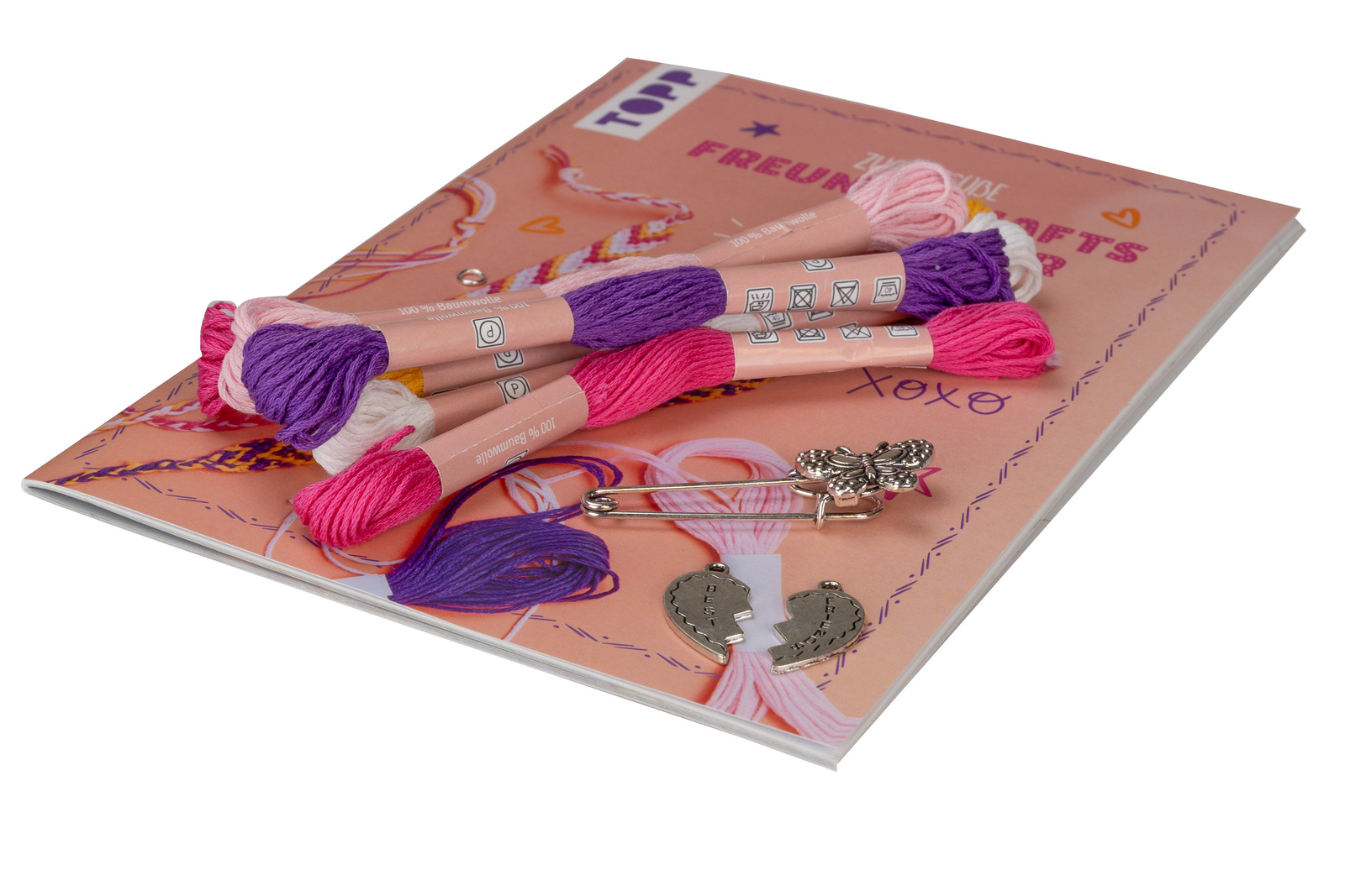 Kreativ-Set Zuckersüße Freundschaftsbänder. Mit Anleitungsbuch und Material