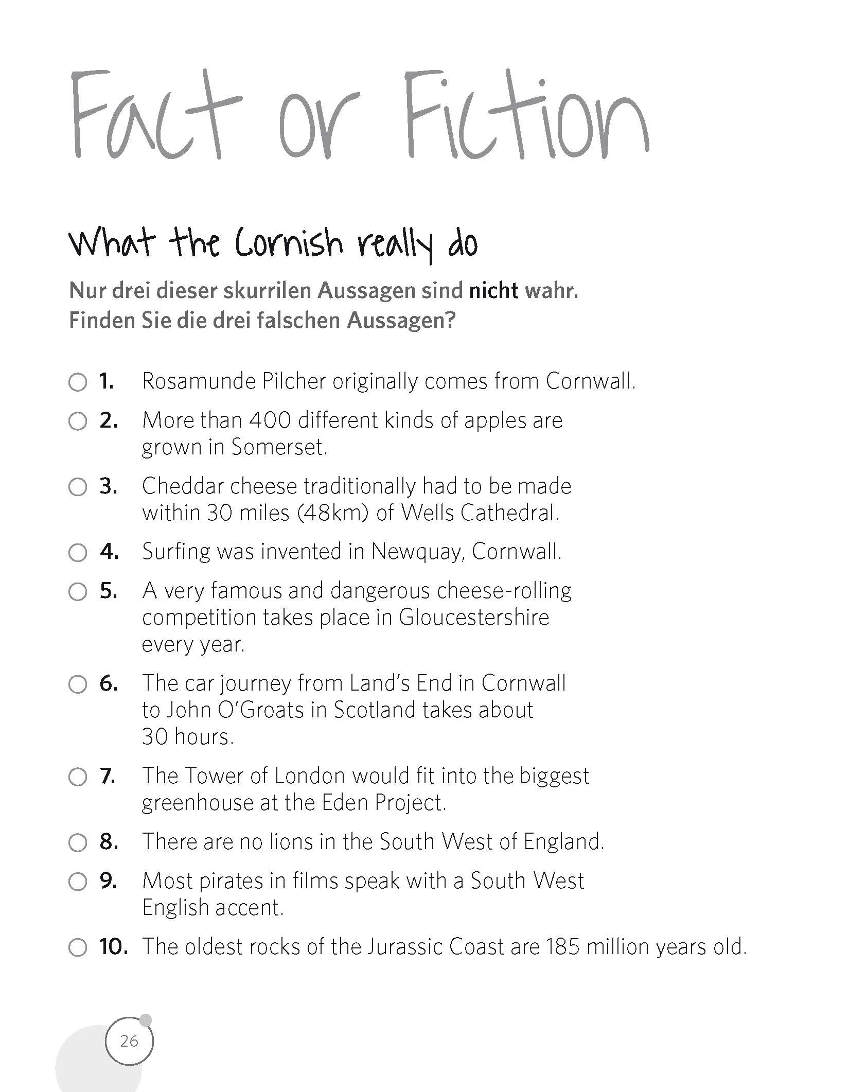 PONS Unnützes Wissen Englisch