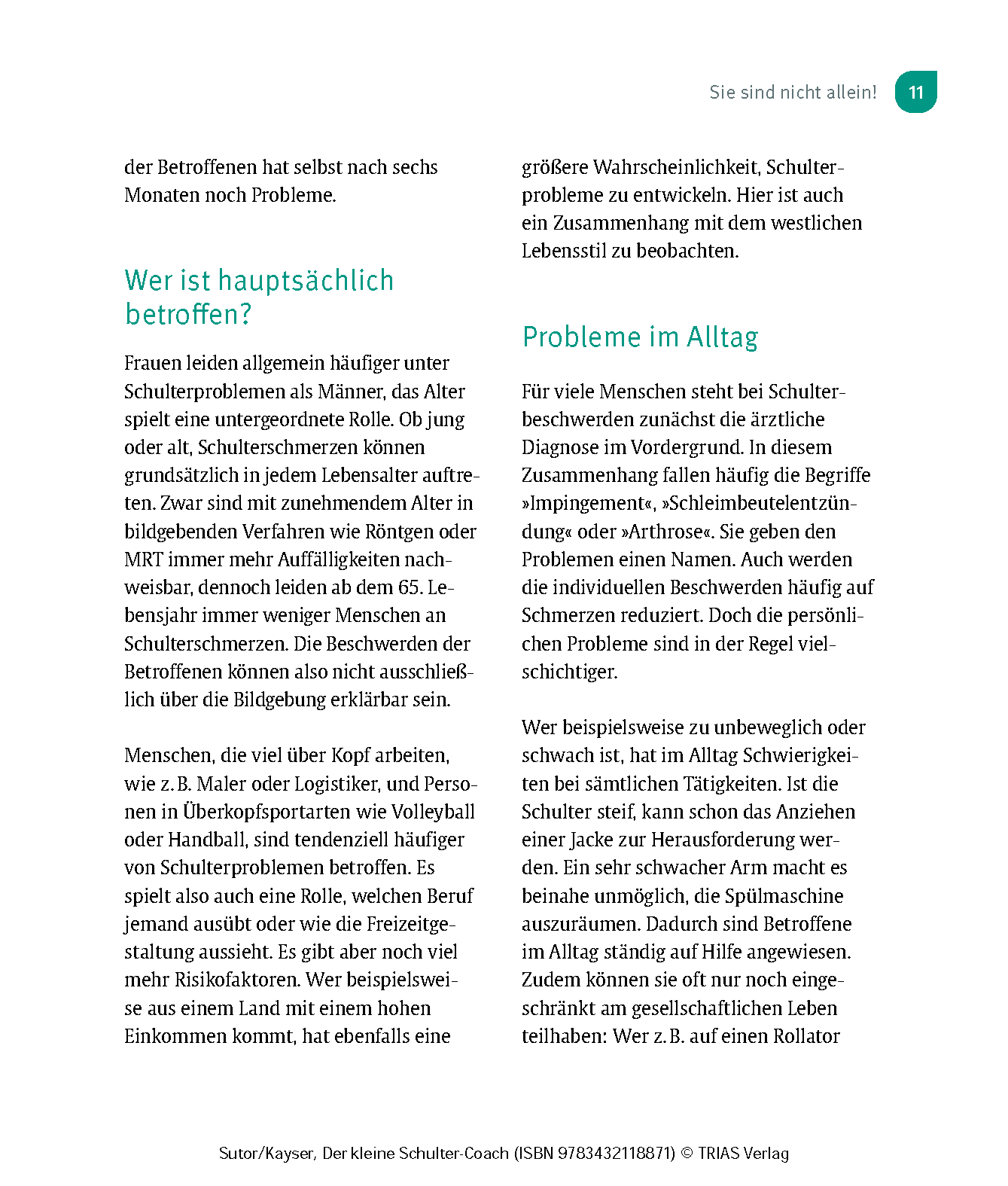 Der kleine Schulter-Coach Der kleine Schulter-Coach