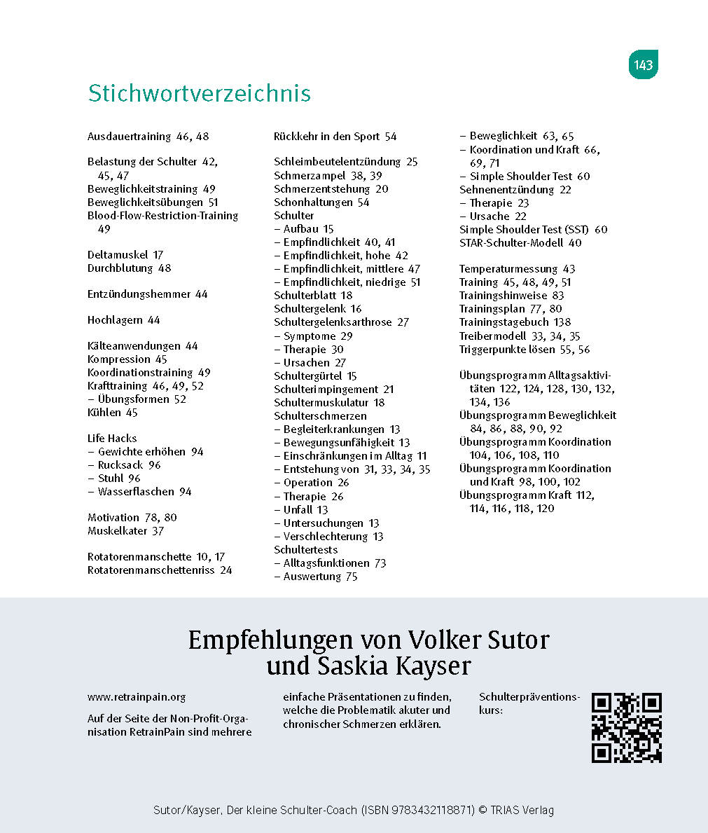 Der kleine Schulter-Coach Der kleine Schulter-Coach