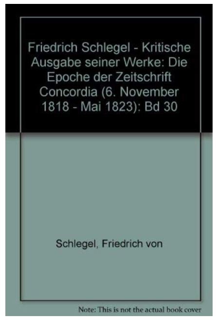 Die Epoche der Zeitschrift Concordia (1818–1823)