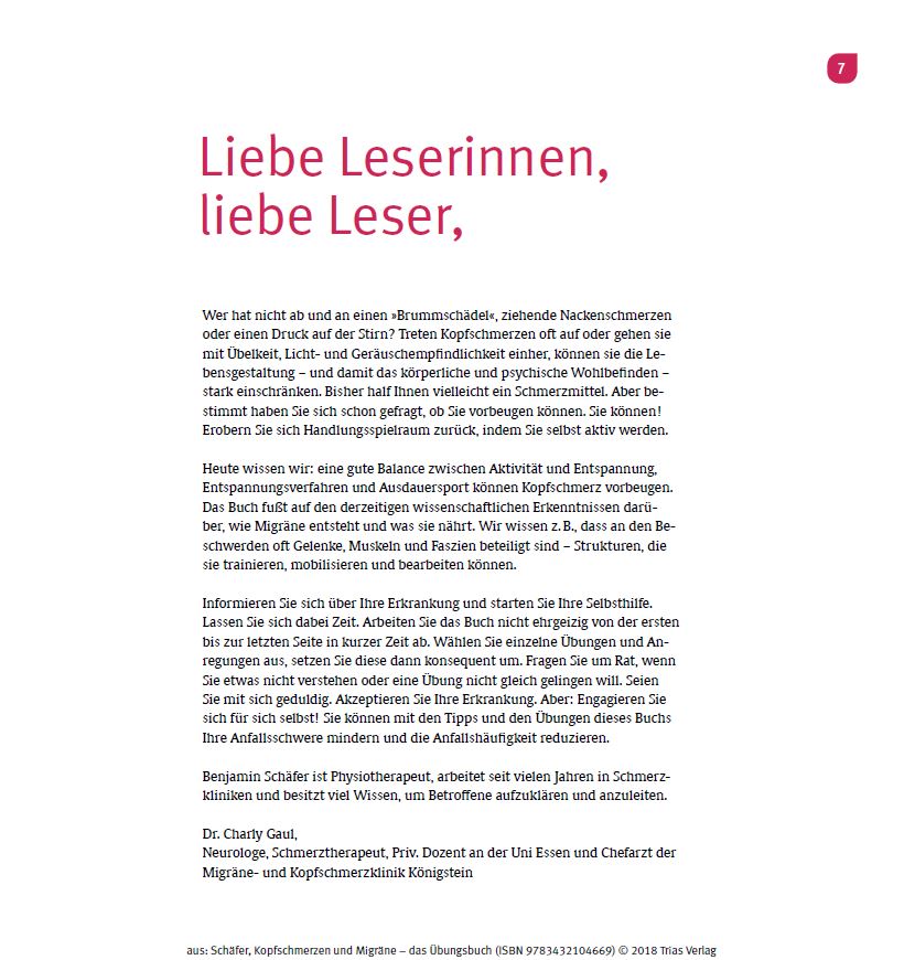 Kopfschmerzen und Migräne - Das Übungsbuch