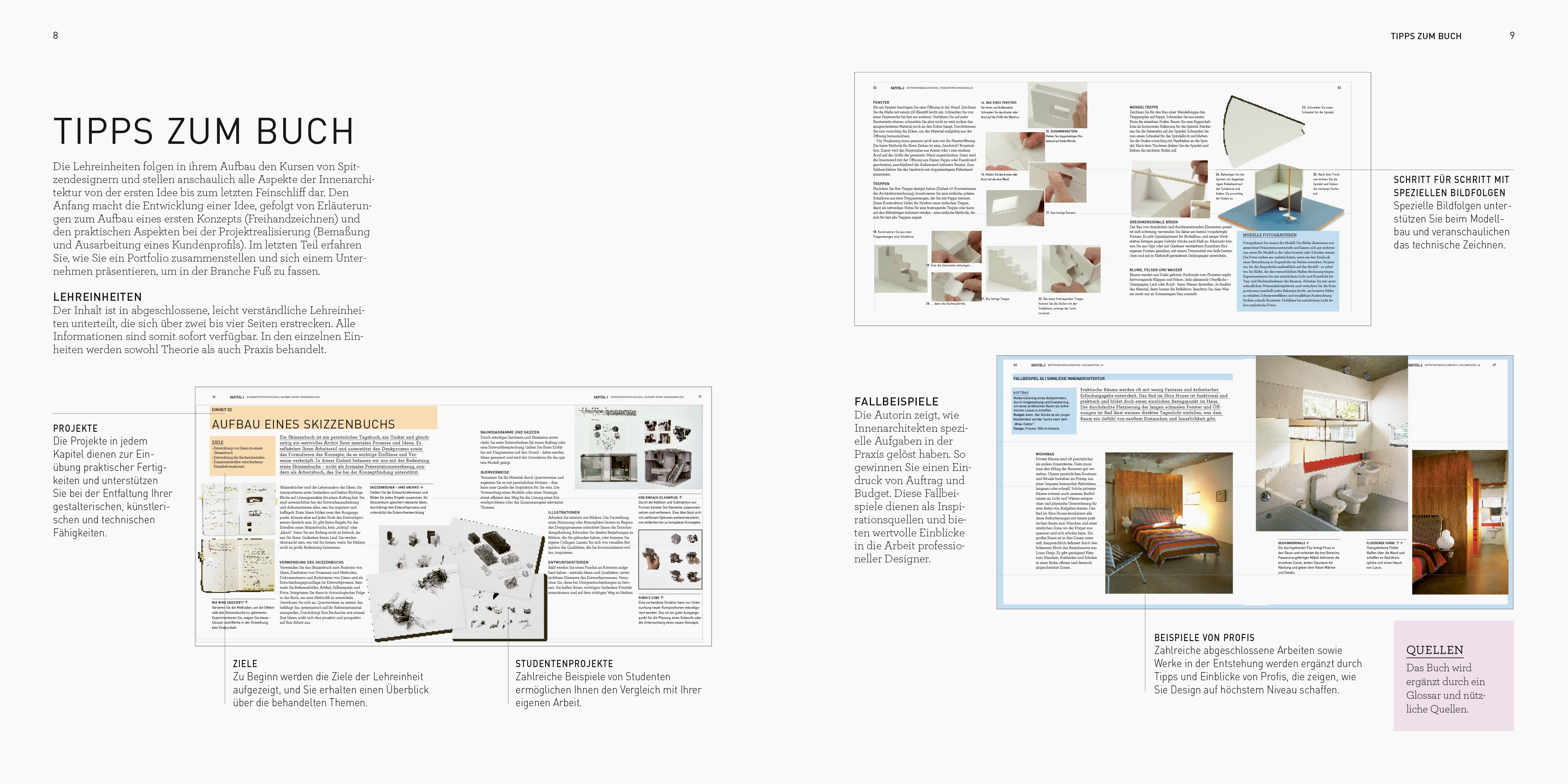 Der Interior Design Kurs Grundlagen, Techniken und Übungen zur Innenarchitektur.