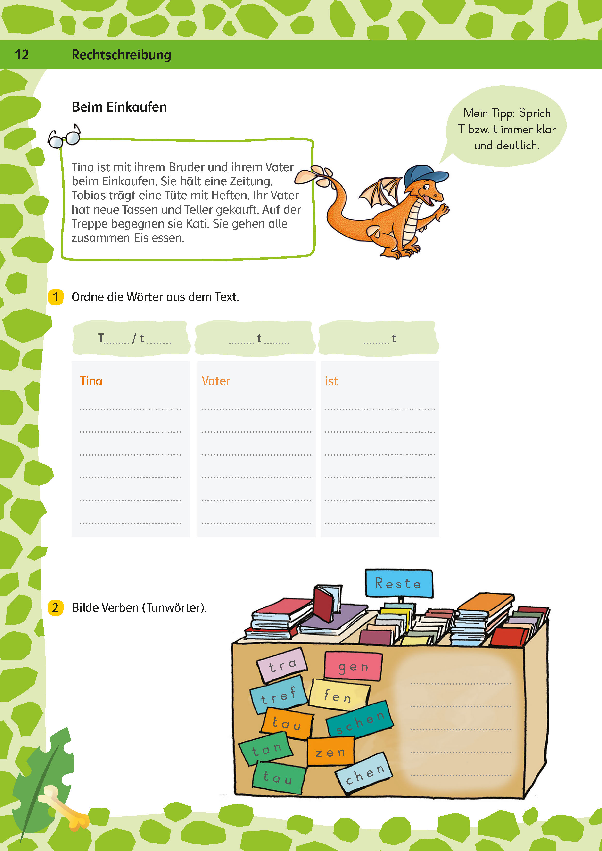 Klett Team Drachenstark: Das große Trainingsbuch Deutsch 2. Klasse