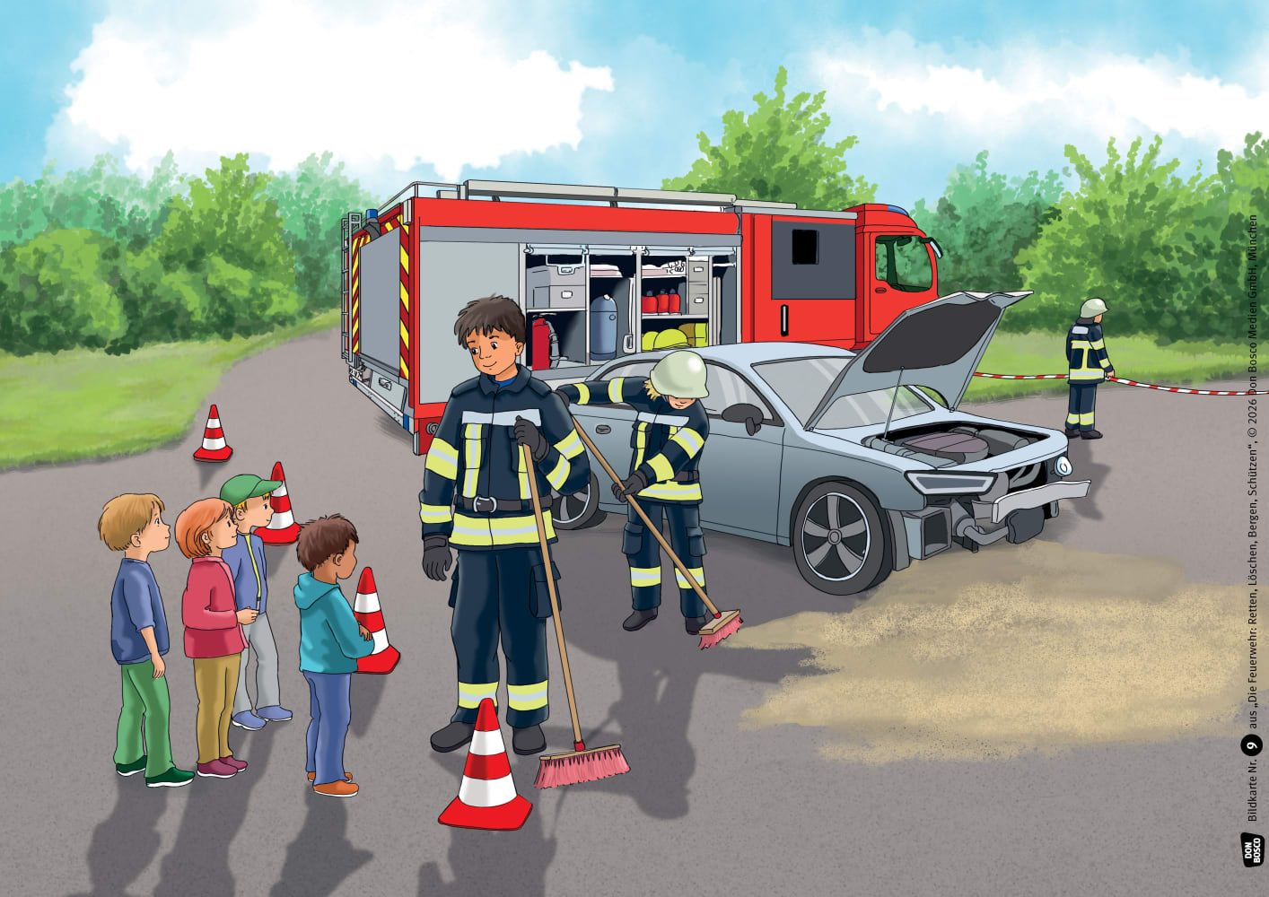Die Feuerwehr: Retten, Löschen, Bergen, Schützen. Kamishibai Bildkartenset