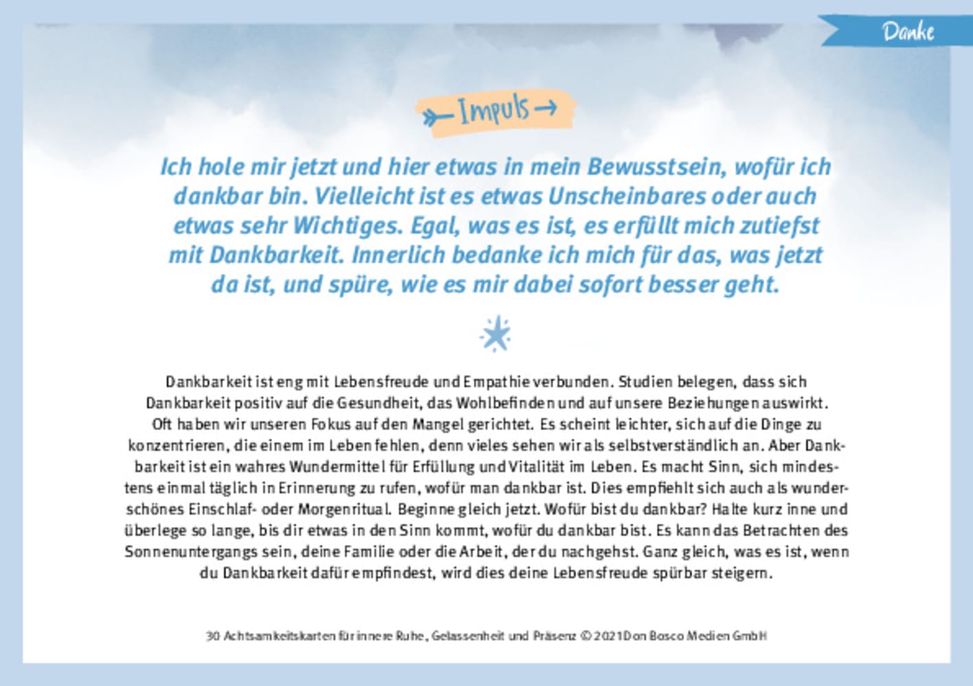 30 Achtsamkeitskarten für innere Ruhe, Gelassenheit und Präsenz 30 Achtsamkeitskarten für innere Ruhe, Gelassenheit und Präsenz