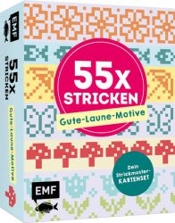 55 x stricken – Gute-Laune-Motive: Deine Strickmustersammlung als Kartenset
