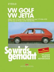 VW Golf 9/74-8/83, Scirocco 3/74-4/81, Jetta 8/79-12/83