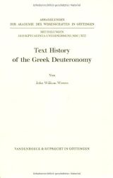 Text History of the Greek Deuteronomy