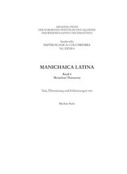 Manichaica Latina