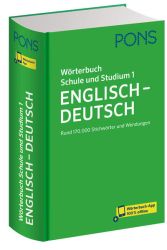 PONS Wörterbuch Schule und Studium Englisch - Deutsch, Band 1