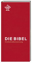Die Bibel. Taschenausgabe rot mit Reißverschluss.