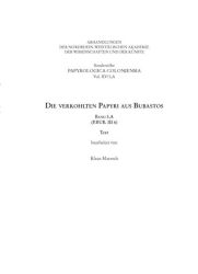 Die verkohlten Papyri aus Bubastos (P.Bub. III 6)