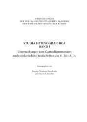 Studia Hymnographica Band I