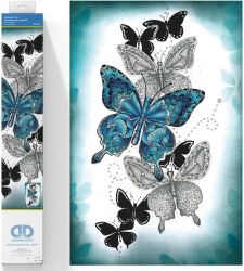 DIAMOND DOTZ 2592698 Original 5D Diamond Painting Set, Schmetterlinge, DIY Diamant-Malerei-Kit mit runden Glitzersteinen für Erw