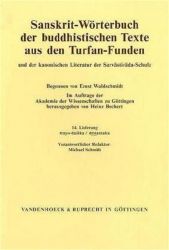 Sanskrit-Wörterbuch der buddhistischen Texte aus den Turfan-Funden. Lieferung 14