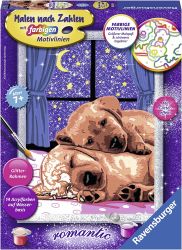 Ravensburger Malen nach Zahlen 28653 - Kuschelabend – Kinder ab 7 Jahren