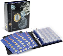 SAFE 7317 Münzalbum Sammelalbum für Münzen in Kapseln | Euro Münzen aufbewahren | Euromünzen Sammelalbum mit 6 Blatt für 24 Euro