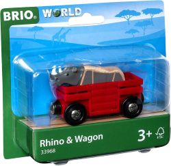 BRIO - Tierwaggon Nashorn