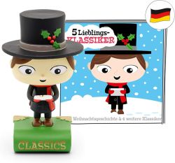 tonies Hörfiguren für Toniebox, Lieblings-Klassiker – Eine Weihnachtsgeschichte und 4 weitere Klassiker, Hörbuch für Kinder ab 3